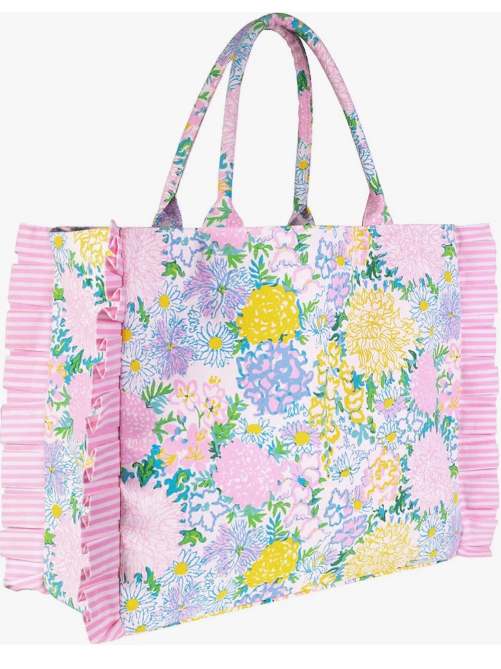Lilly Pulitzer Ruffle Tote and Pouch Set